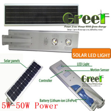 Solar de 50W LED luz para calle y carretera